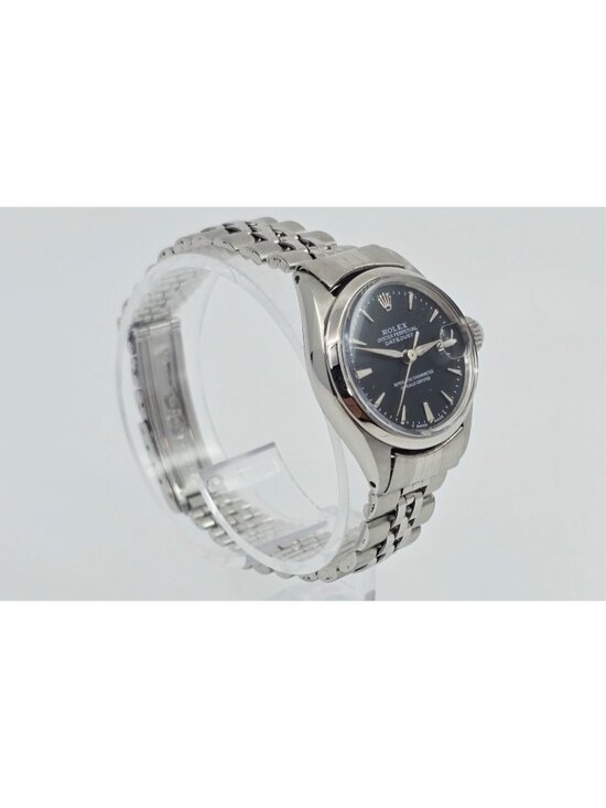Rolex Lady Date 6516 Datejust Dial Black Tritium Jubilee 24mm Vintage Watch main image 10
